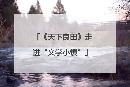 《天下良田》走进“文学小镇”