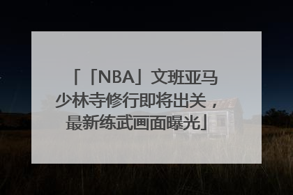 「NBA」文班亚马少林寺修行即将出关，最新练武画面曝光