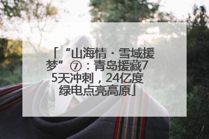 “山海情・雪域援梦”⑦：青岛援藏75天冲刺，24亿度绿电点亮高原