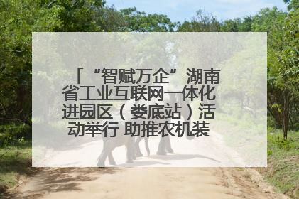 “智赋万企”湖南省工业互联网一体化进园区（娄底站）活动举行 助推农机装备产业高质量发展