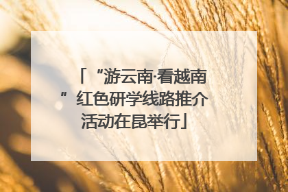 “游云南·看越南”红色研学线路推介活动在昆举行