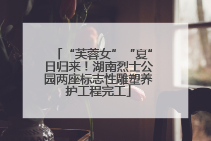 “芙蓉女”“夏”日归来！湖南烈士公园两座标志性雕塑养护工程完工