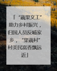 “蔬果义工”助力乡村振兴，归国人员反哺家乡，“果蔬村”村美民富香飘远近