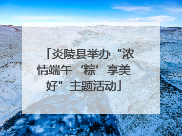 炎陵县举办“浓情端午‘粽’享美好”主题活动