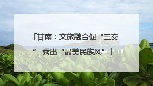 甘南：文旅融合促“三交” 秀出“最美民族风”