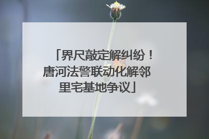 界尺敲定解纠纷！唐河法警联动化解邻里宅基地争议