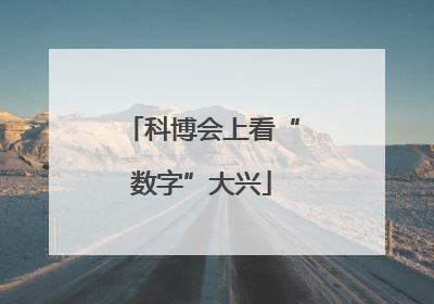 科博会上看“数字”大兴
