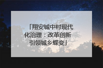 翔安城中村现代化治理:改革创新引领城乡蝶变