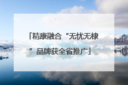 精康融合“无忧无棣”品牌获全省推广
