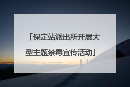 保定站派出所开展大型主题禁毒宣传活动