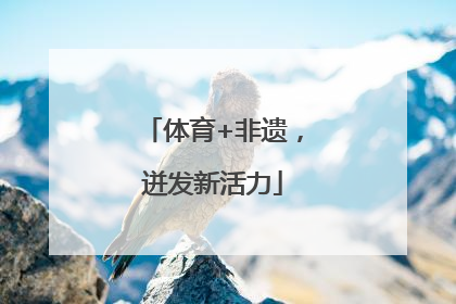 体育+非遗，迸发新活力
