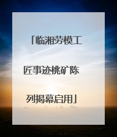 临湘劳模工匠事迹桃矿陈列揭幕启用