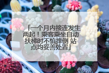 一个月内接连发生两起！乘客乘坐自动扶梯时不慎摔倒 站点均妥善处置