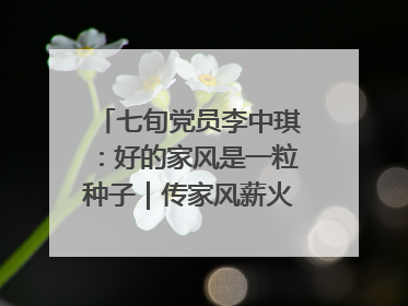 七旬党员李中琪：好的家风是一粒种子｜传家风薪火 颂家国情深