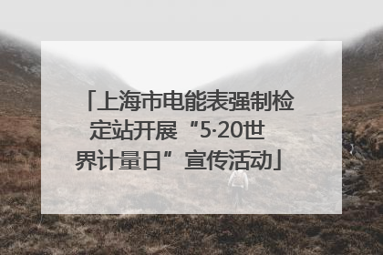 上海市电能表强制检定站开展“5·20世界计量日”宣传活动