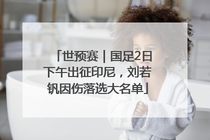 世预赛｜国足2日下午出征印尼，刘若钒因伤落选大名单