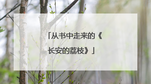 从书中走来的《长安的荔枝》