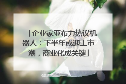 企业家亚布力热议机器人：下半年或迎上市潮，商业化成关键