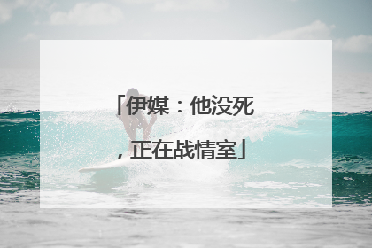 伊媒：他没死，正在战情室