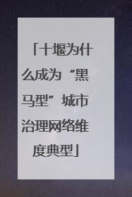 十堰为什么成为“黑马型”城市治理网络维度典型