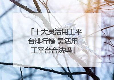 十大灵活用工平台排行榜 灵活用工平台合法吗