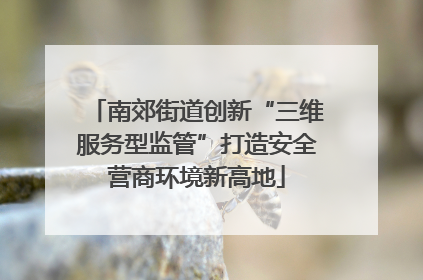 南郊街道创新“三维服务型监管”打造安全营商环境新高地