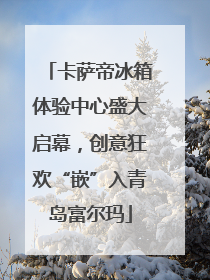 卡萨帝冰箱体验中心盛大启幕，创意狂欢“嵌”入青岛富尔玛