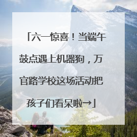 六一惊喜！当端午鼓点遇上机器狗，万官路学校这场活动把孩子们看呆啦→