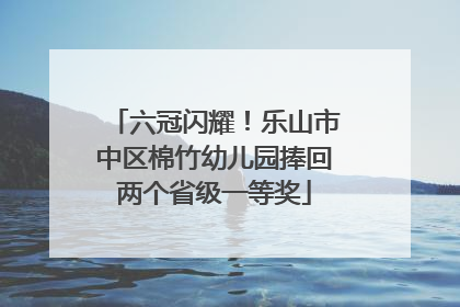 六冠闪耀！乐山市中区棉竹幼儿园捧回两个省级一等奖
