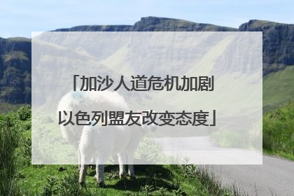 加沙人道危机加剧 以色列盟友改变态度