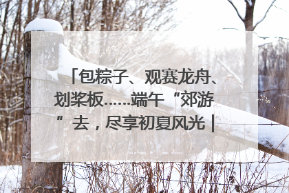 包粽子、观赛龙舟、划桨板……端午“郊游”去，尽享初夏风光｜端午氛围最浓时①