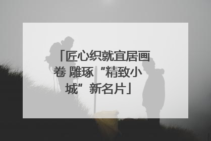 匠心织就宜居画卷 雕琢“精致小城”新名片