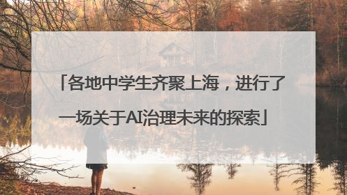 各地中学生齐聚上海，进行了一场关于AI治理未来的探索