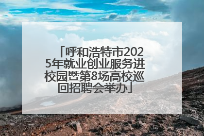 呼和浩特市2025年就业创业服务进校园暨第8场高校巡回招聘会举办