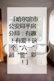 哈尔滨市公安局平房分局：有趣！有爱！这个“六一”超“警”彩！