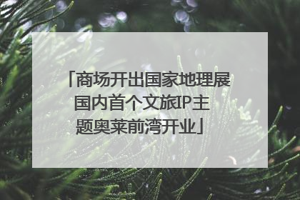商场开出国家地理展 国内首个文旅IP主题奥莱前湾开业