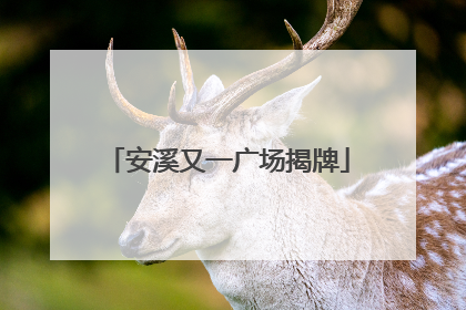 安溪又一广场揭牌
