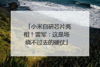小米自研芯片亮相！雷军：这是场绕不过去的硬仗