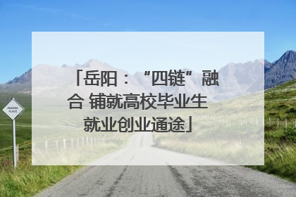 岳阳：“四链”融合 铺就高校毕业生就业创业通途
