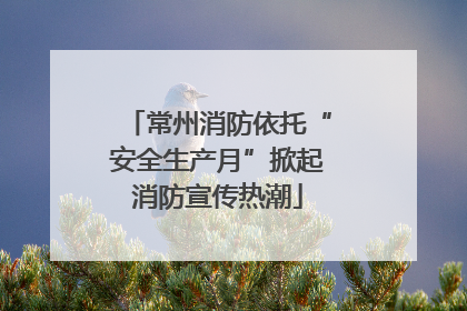 常州消防依托“安全生产月”掀起消防宣传热潮