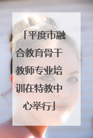 平度市融合教育骨干教师专业培训在特教中心举行