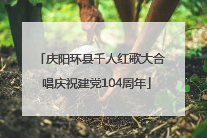 庆阳环县千人红歌大合唱庆祝建党104周年