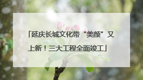 延庆长城文化带“美颜”又上新！三大工程全面竣工