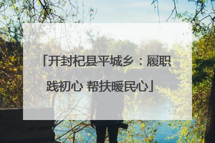 开封杞县平城乡：履职践初心 帮扶暖民心