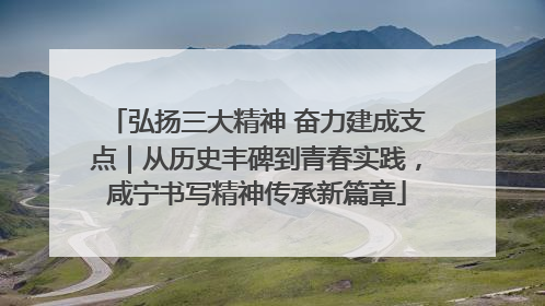 弘扬三大精神 奋力建成支点｜从历史丰碑到青春实践，咸宁书写精神传承新篇章
