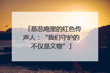 慈悲庵里的红色传声人：“我们守护的不仅是文物”