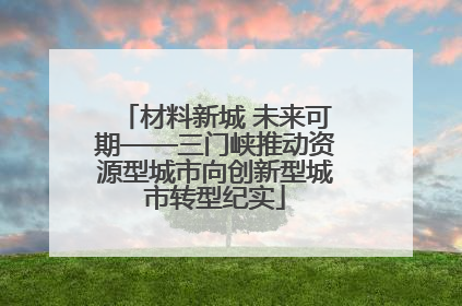 材料新城 未来可期——三门峡推动资源型城市向创新型城市转型纪实