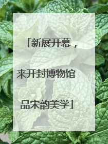 新展开幕，来开封博物馆品宋韵美学