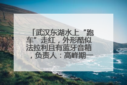 武汉东湖水上“跑车”走红，外形酷似法拉利且有蓝牙音箱，负责人：高峰期一两百人排队