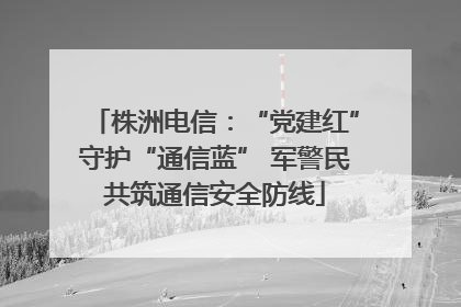 株洲电信：“党建红”守护“通信蓝” 军警民共筑通信安全防线